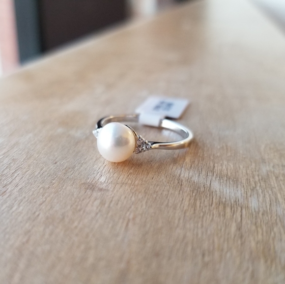 💕Natural White Freshwater Pearl Ring💕 - Picture 2 of 7